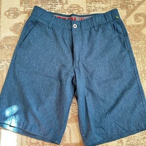 Swiss Tech Men's Denim Blue Flat Front Shorts